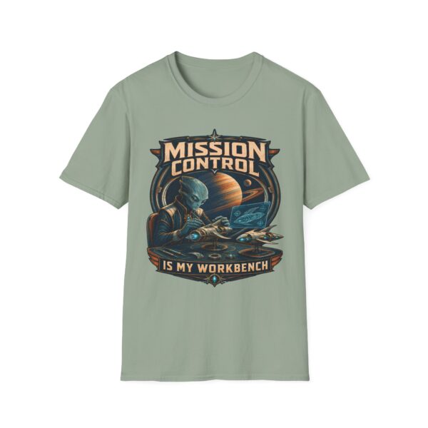 Mission Control T-Shirt — 'Mission Control is My Workbench' Retro Space Workshop Tee