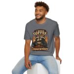 I Need Coffee Not Commentary Raccoon T-Shirt — Funny Coffee Lover Graphic Tee