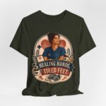 Nurse T‑Shirt — "Healing Hands, Tired Feet" Vintage Tribute Tee