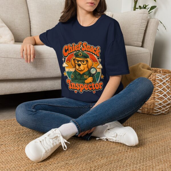 Chief Snack Inspector Vintage Dog Detective T-Shirt