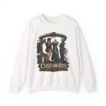 Crewneck Sweatshirt — 'Custom Fits: Questionable Anatomy' Vintage Tailor & Phantom Design