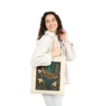 Mystic Moth Canvas Tote — Botanical Nightscape Eco Bag