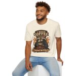 I Need Coffee Not Commentary Raccoon T-Shirt — Funny Coffee Lover Graphic Tee