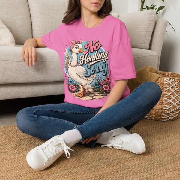No Honking Sorry Goose T-Shirt — Retro Floral Graphic Tee