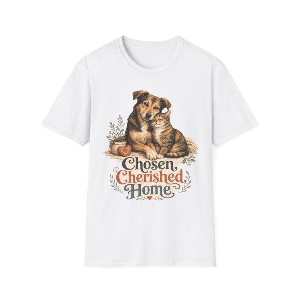 Dog & Cat 'Chosen Cherished Home' T-Shirt — Pet Rescue Adoption Tee