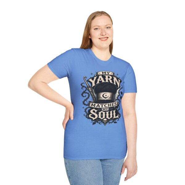 Witchy Knitting T-Shirt — "My Yarn Matches My Soul"