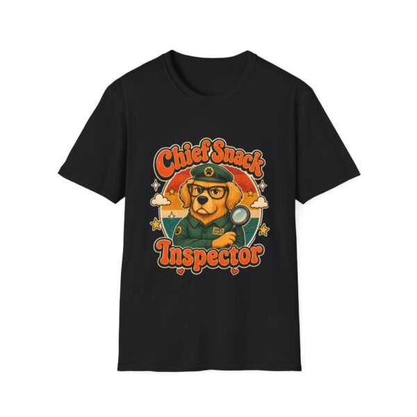 Chief Snack Inspector Vintage Dog Detective T-Shirt