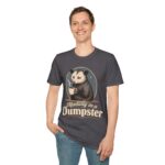 Mentally in a Dumpster Possum Tee — Cute Sarcastic Coffee Graphic T-Shirt