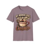 My Morning Voice Is Caffeinated T-Shirt — Coffee, Mic & Soundwave Vintage Tee