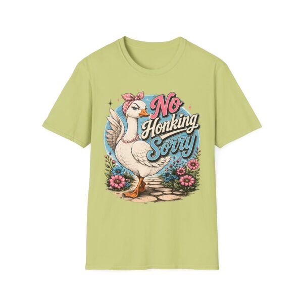 No Honking Sorry Goose T-Shirt — Retro Floral Graphic Tee