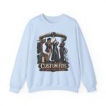 Crewneck Sweatshirt — 'Custom Fits: Questionable Anatomy' Vintage Tailor & Phantom Design