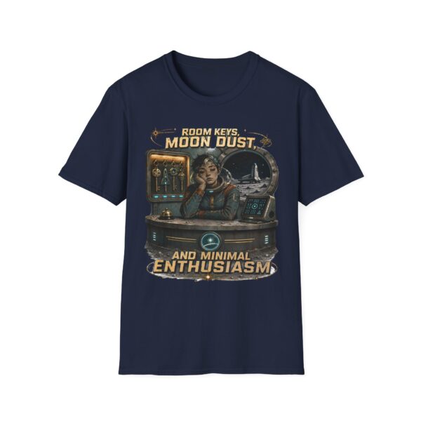 Room Keys, Moon Dust T-Shirt — Retro Space Travel Graphic Tee