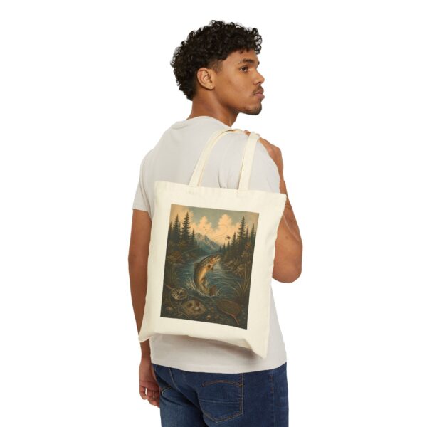 Trout River Vintage Art Tote