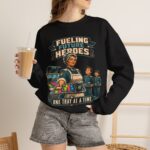 Lunch Lady Tribute Crewneck Sweatshirt — "Fueling Future Heroes: One Tray at a Time"
