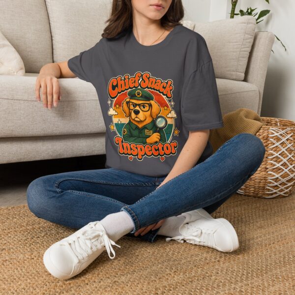 Chief Snack Inspector Vintage Dog Detective T-Shirt