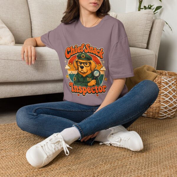 Chief Snack Inspector Vintage Dog Detective T-Shirt