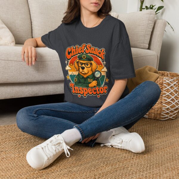 Chief Snack Inspector Vintage Dog Detective T-Shirt