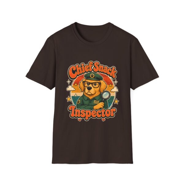Chief Snack Inspector Vintage Dog Detective T-Shirt