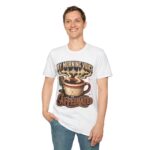 My Morning Voice Is Caffeinated T-Shirt — Coffee, Mic & Soundwave Vintage Tee