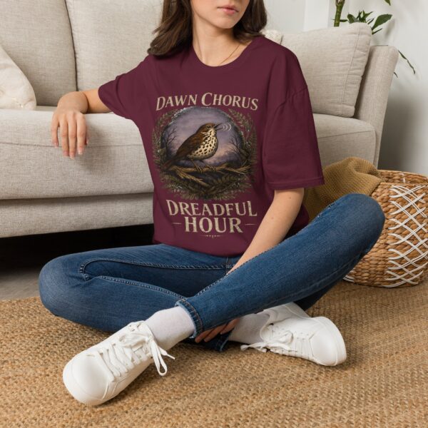 Dawn Chorus Bird T-Shirt — 'Dreadful Hour' Vintage Nature Tee