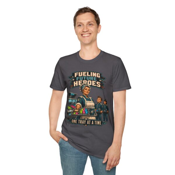 Fueling Future Heroes T-Shirt — One Tray at a Time (School Lunch Staff Appreciation)