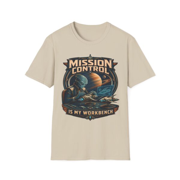 Mission Control T-Shirt — 'Mission Control is My Workbench' Retro Space Workshop Tee
