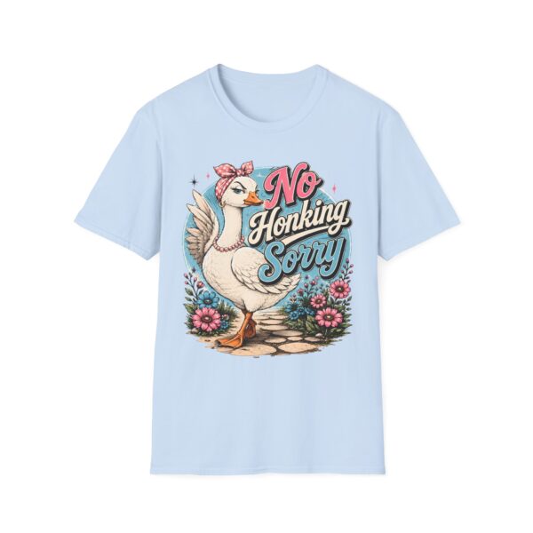 No Honking Sorry Goose T-Shirt — Retro Floral Graphic Tee