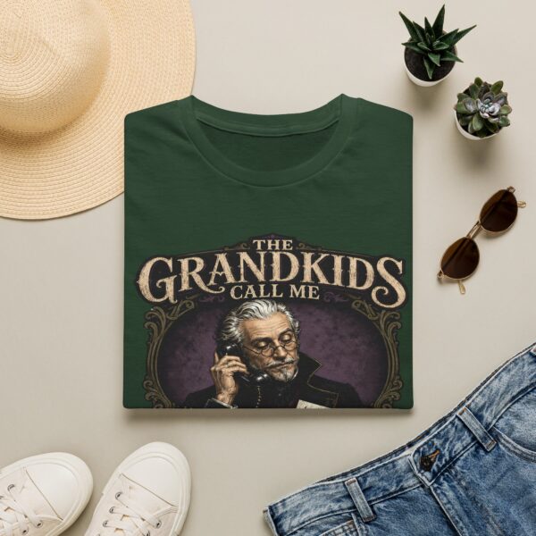 Grandpa T-Shirt — “The Grandkids Call Me When the Monsters Need Advice” Vintage Grandpa Tee