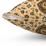 Boho Medallion Decorative Pillow — Vintage Floral Pattern Square Throw Pillow