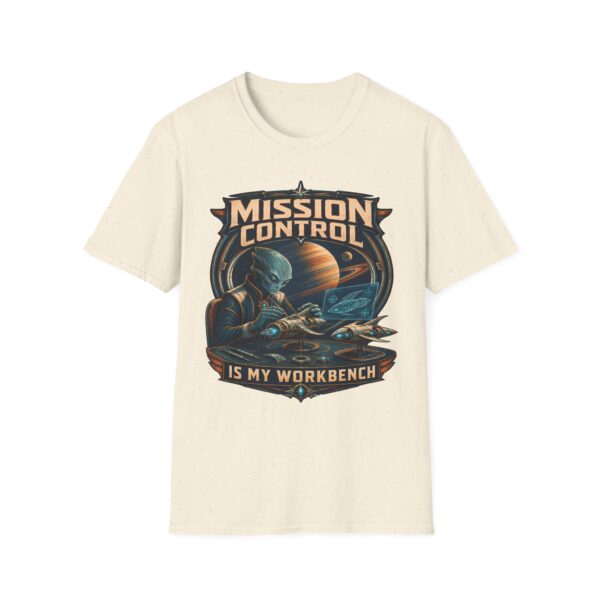 Mission Control T-Shirt — 'Mission Control is My Workbench' Retro Space Workshop Tee