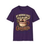 My Morning Voice Is Caffeinated T-Shirt — Coffee, Mic & Soundwave Vintage Tee