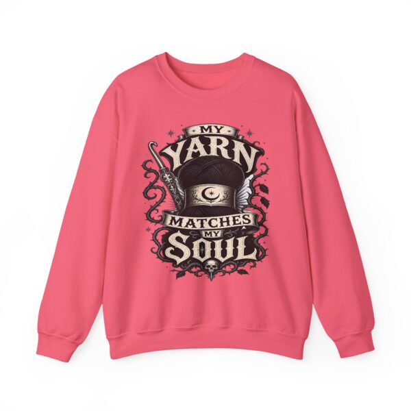 Knitting Sweatshirt — “My Yarn Matches My Soul” Cottagecore Pullover