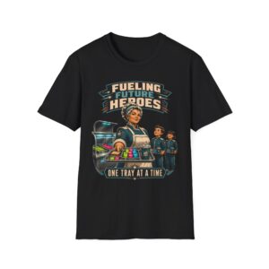 Fueling Future Heroes T-Shirt — One Tray at a Time (School Lunch Staff Appreciation)