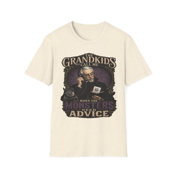 Grandpa T-Shirt — “The Grandkids Call Me When the Monsters Need Advice” Vintage Grandpa Tee