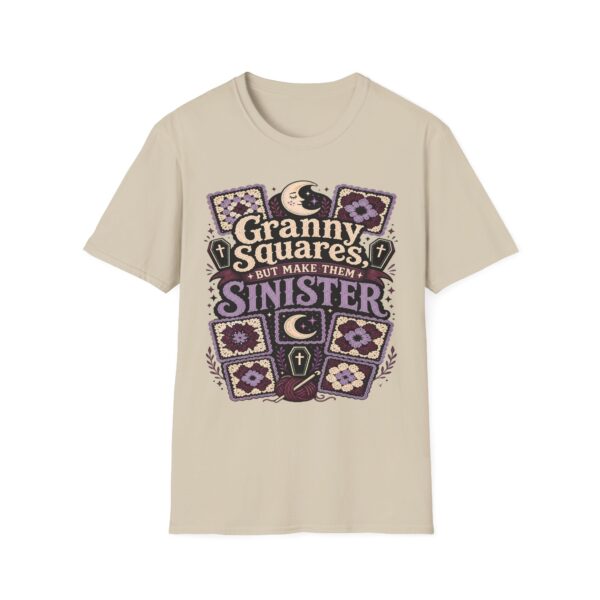 Granny Squares But Make Them Sinister T-Shirt — Gothic Crochet Retro Tee