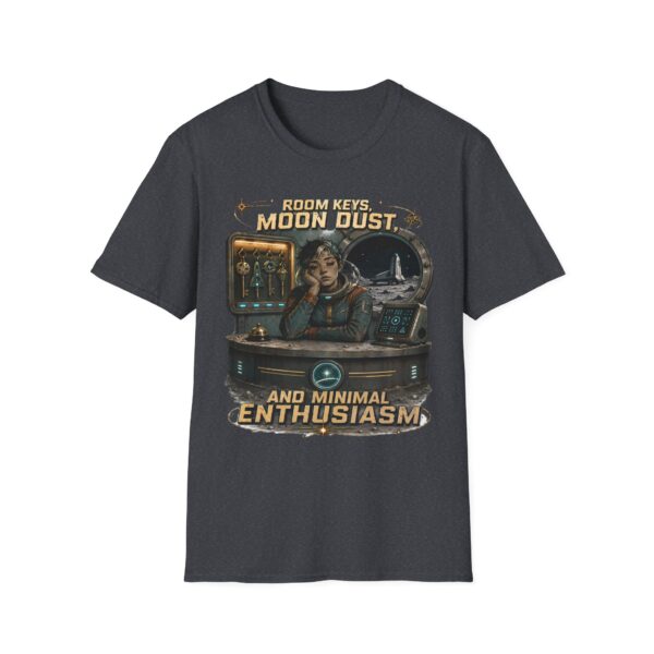 Room Keys, Moon Dust T-Shirt — Retro Space Travel Graphic Tee