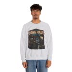 Long Haul Orbits Crewneck Sweatshirt — 'Fuel For Long Haul Orbits' Retro Space Café Design