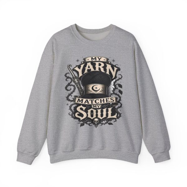 Knitting Sweatshirt — “My Yarn Matches My Soul” Cottagecore Pullover