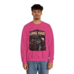Long Haul Orbits Crewneck Sweatshirt — 'Fuel For Long Haul Orbits' Retro Space Café Design