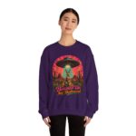 Beamed Up, Not Bothered Sweatshirt — Retro UFO & Jackrabbit Desert Crewneck