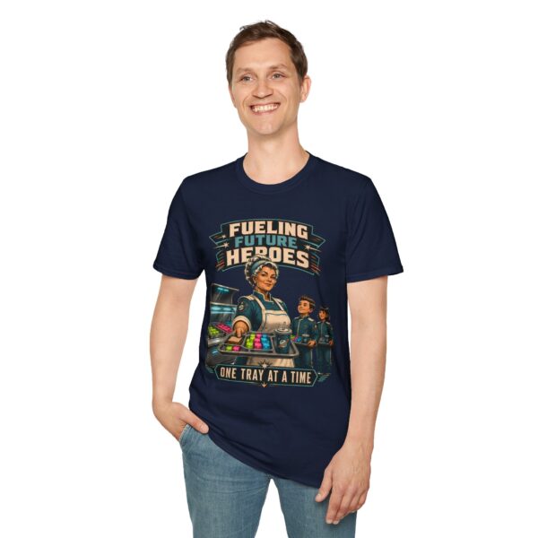 Fueling Future Heroes T-Shirt — One Tray at a Time (School Lunch Staff Appreciation)