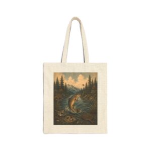 Trout River Vintage Art Tote