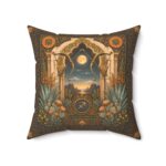 Sagittarius Zodiac Pillow — Boho Astrological Moon Decorative Throw Pillow