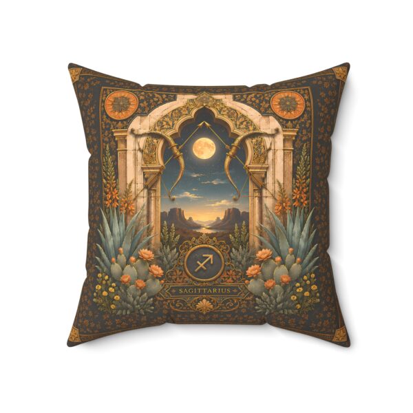Sagittarius Zodiac Pillow — Boho Astrological Moon Decorative Throw Pillow