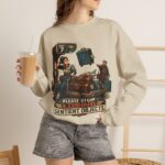 Please Stop Losing Sentient Objects Crewneck Sweatshirt — Retro Sci‑Fi Graphic