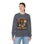 Cat Office Sweatshirt — "Barely Awake, Running the Office" Cozy Crewneck
