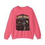Long Haul Orbits Crewneck Sweatshirt — 'Fuel For Long Haul Orbits' Retro Space Café Design