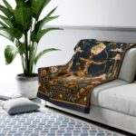 Sagittarius Sherpa Fleece Blanket — Astrological Centaur Zodiac Throw
