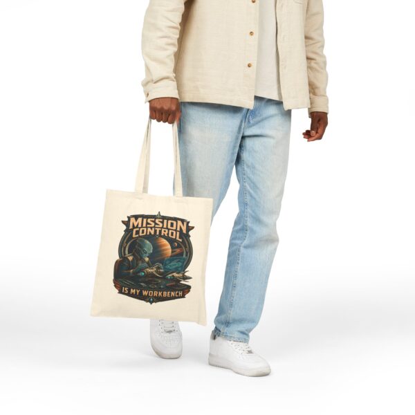 Mission Control Is My Workbench Canvas Tote
