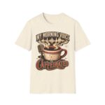 My Morning Voice Is Caffeinated T-Shirt — Coffee, Mic & Soundwave Vintage Tee